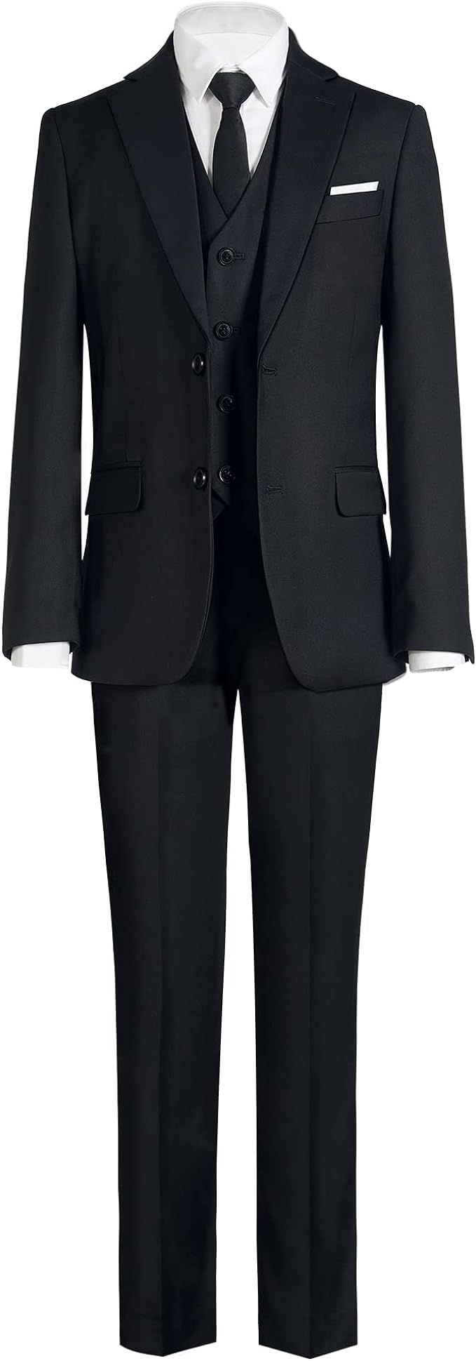 Marvelous World Boys' Formal Slim Fit Suit Set, Adjustable Waist | Amazon (US)
