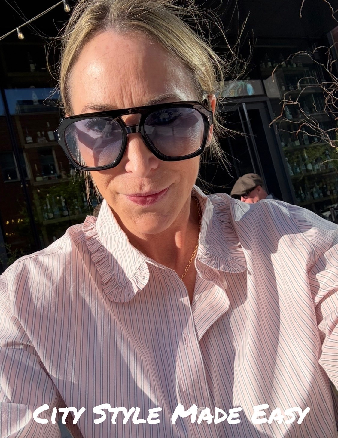 The outfit formula I keep coming back to lately 🤍
Cropped button down + great denim + flats + sunnies = an easy elevated look that works every time for dinners, city nights, and everything in between.

#LTKStyle #LTKFashion #CityStyle #EffortlessStyle #DenimStyle #EverydayChic #Over40Style #WearableFashion #ElevatedBasics #StreetStyleLook

#LTKxMadewell #LTKOver40 #LTKootd