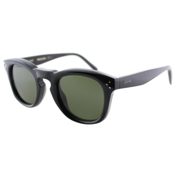 Celine CL 41371 807 Black Plastic Fashion Green Lens Sunglasses | Bed Bath & Beyond