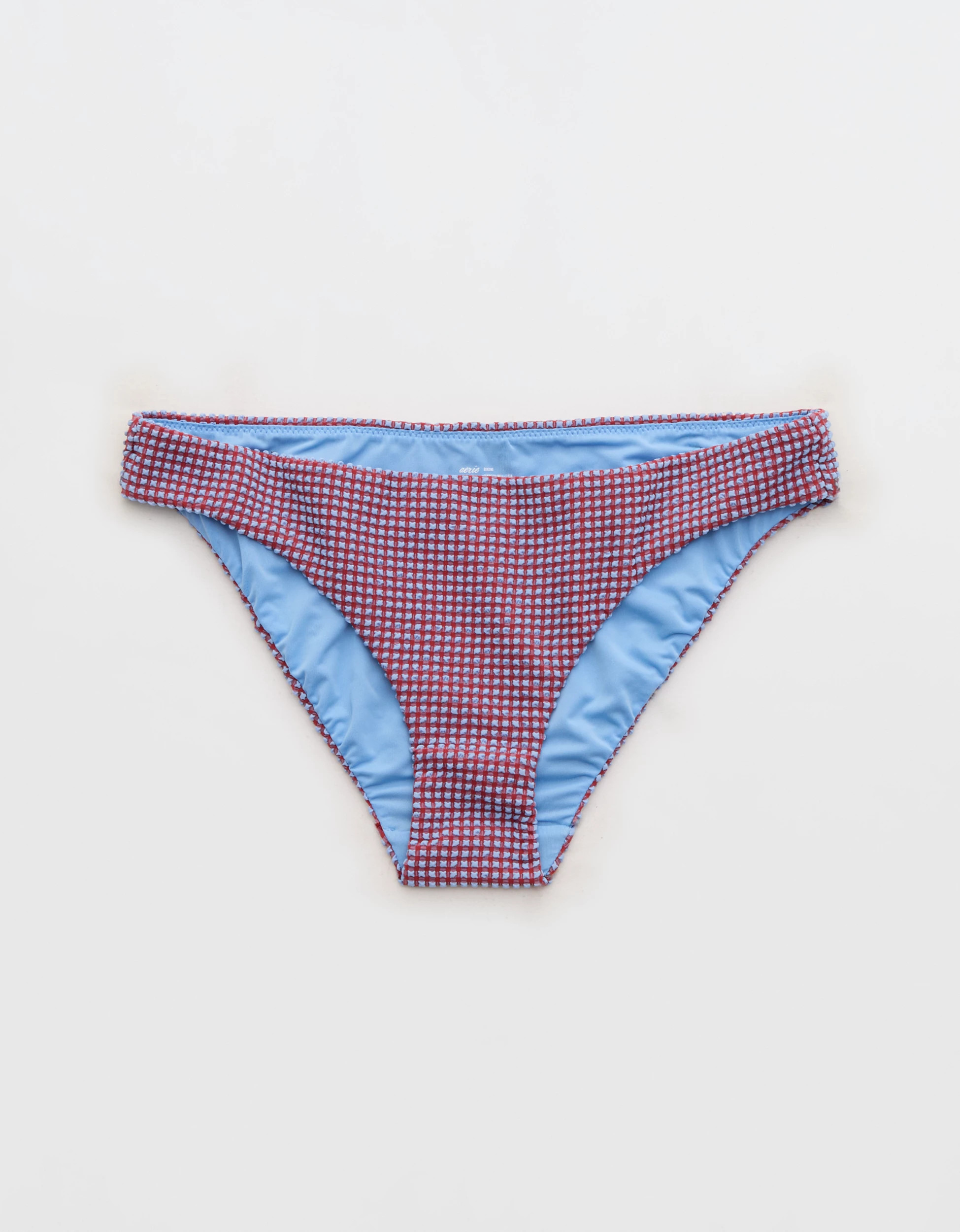 Aerie Gingham Full Coverage Bikini Bottom | Aerie