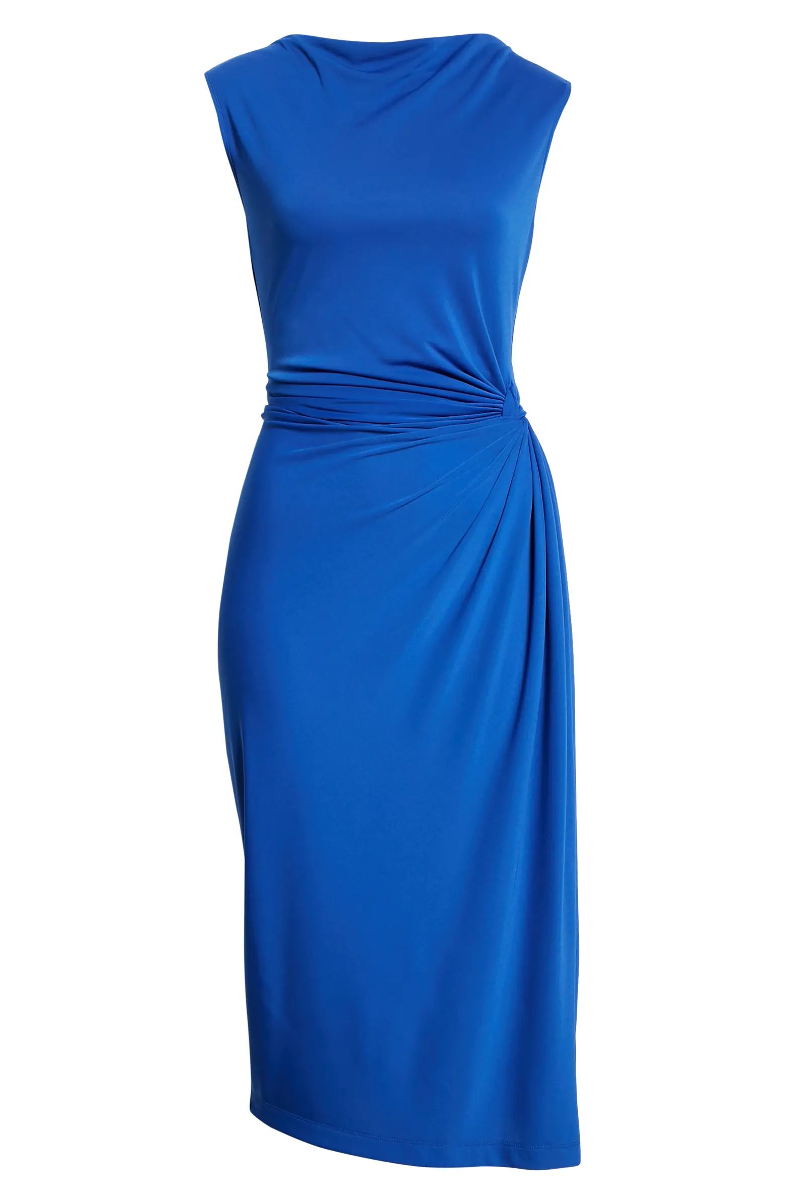 Donna Karan New York Side Twist Jersey Midi Dress | Nordstrom | Nordstrom