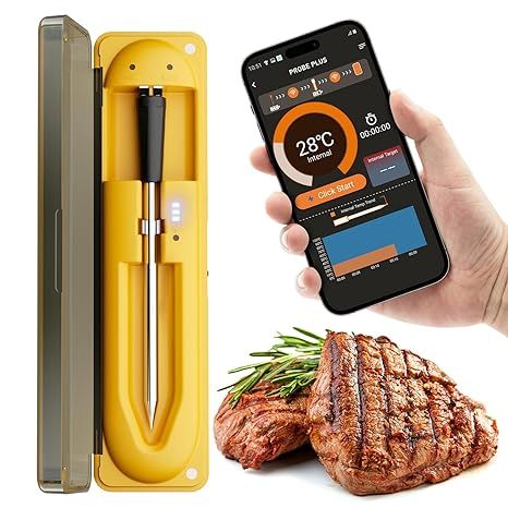 Wireless Meat Thermometer with 493FT Long Wireless Range, Instant Read Digital Food Thermometer, ... | Amazon (US)