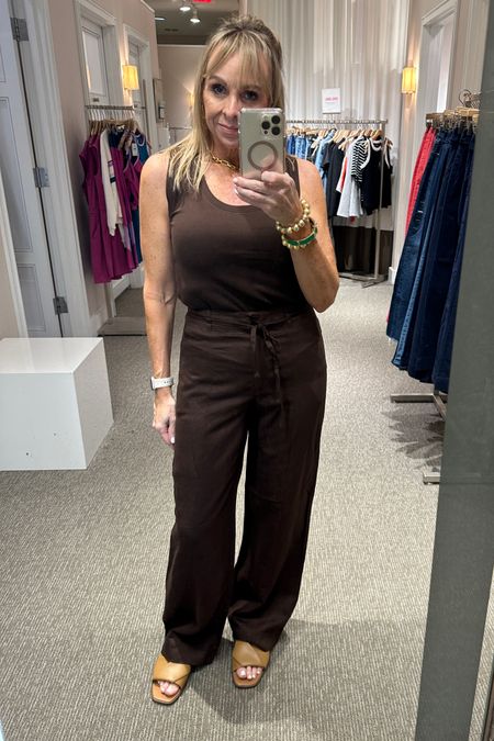 These linen blend pants fit like a dream, wearing size 2. They are great with a heel or flat. Great in the heat!
Summer outfits 
Summer 

#LTKStyleTip #LTKOver40 #LTKSaleAlert