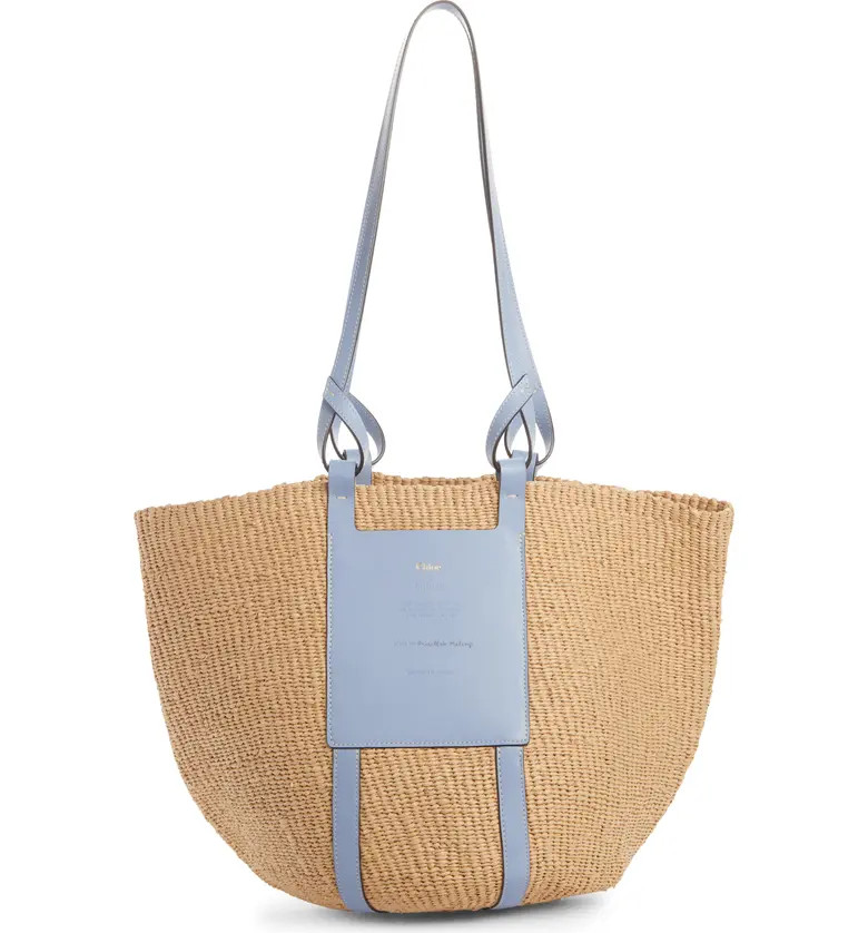 x Mifuko Large Straw Basket ToteCHLOÉ | Nordstrom
