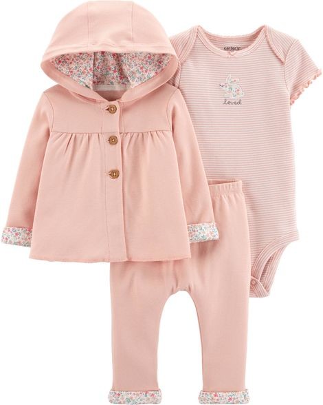 3-Piece Giraffe Little Cardigan Set | Carter's