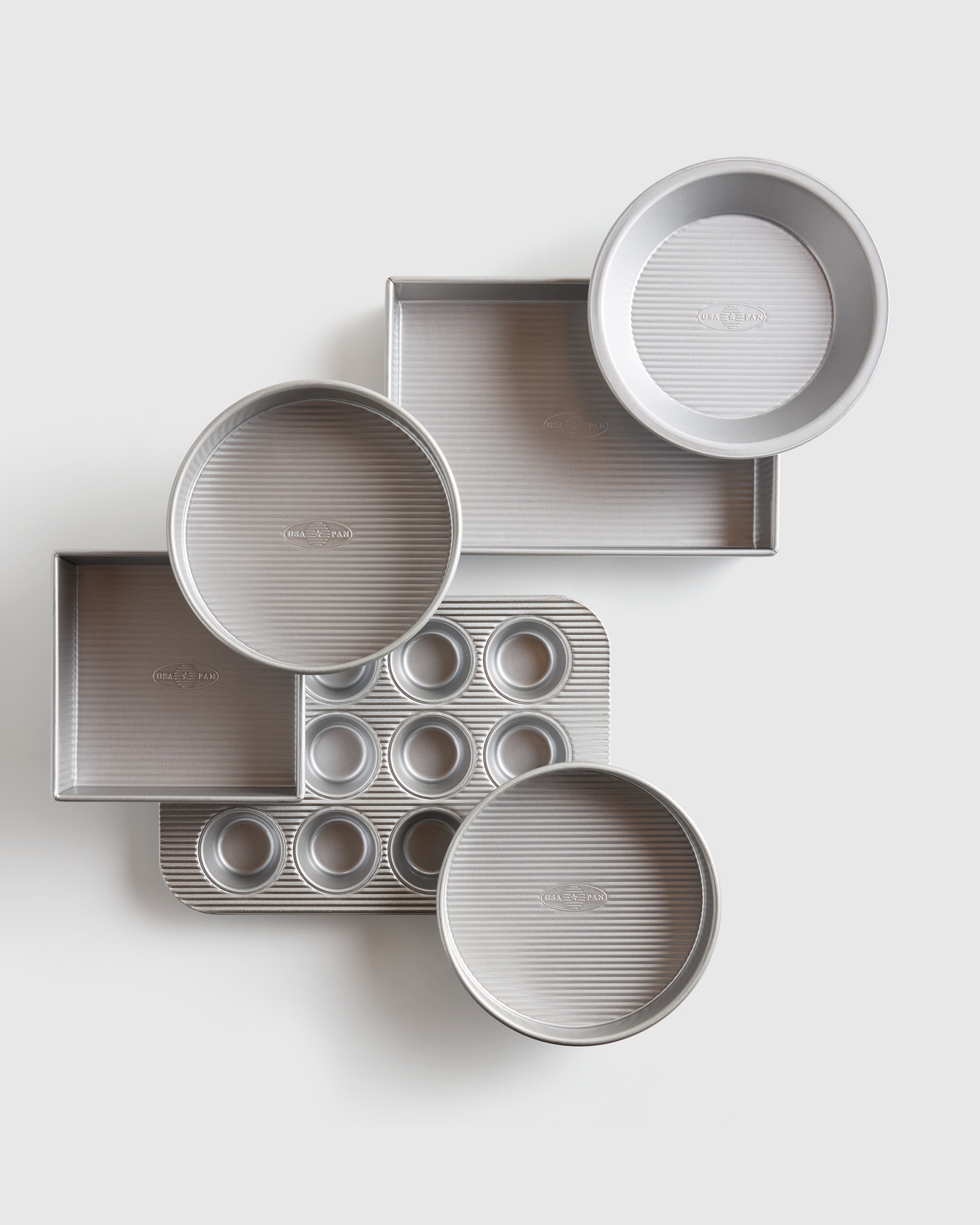 Quince | USA Pan | 6-Pc Nonstick Steel Cake & Pie Bakeware Set | Quince