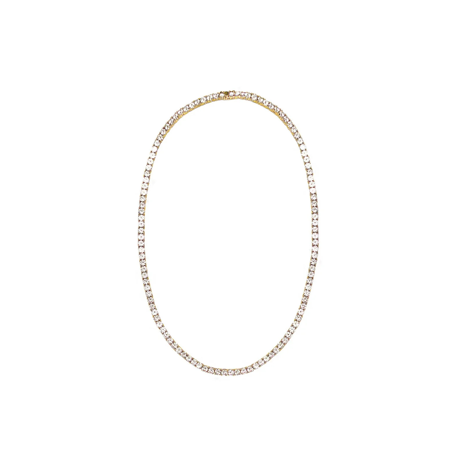 16” Tennis Necklace- 14k Gold | Adriana Pappas Designs