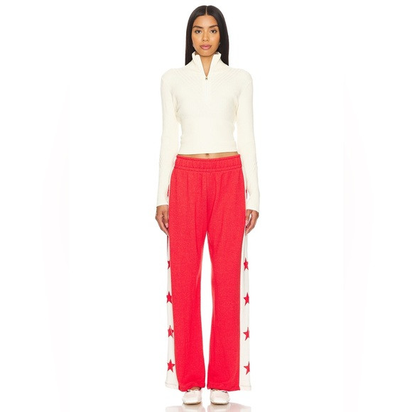Lauren Moshi Tawny Track Pant in Red & Bone | Poshmark