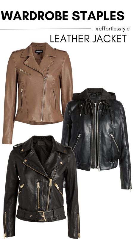 A leather jacket is something every woman should have in their closet.  And that can be a faux leather jacket too!  Here are a couple of our favorites!

#LTKSeasonal #LTKFind #LTKsalealert