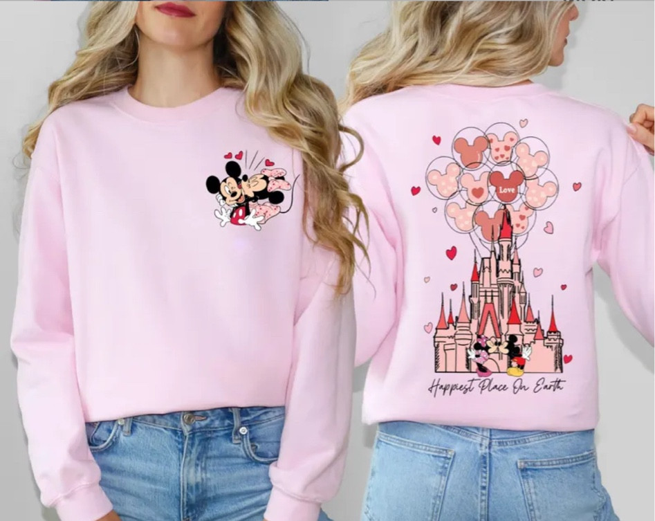 Disney Happiest Place On Earth Shirt, Mickey Minnie Valentine Kiss Castle Sweatshirt, Disney Lovers Sweater, Disney Valentine's Day Sweater


#LTKMostLoved #LTKGiftGuide #LTKSeasonal