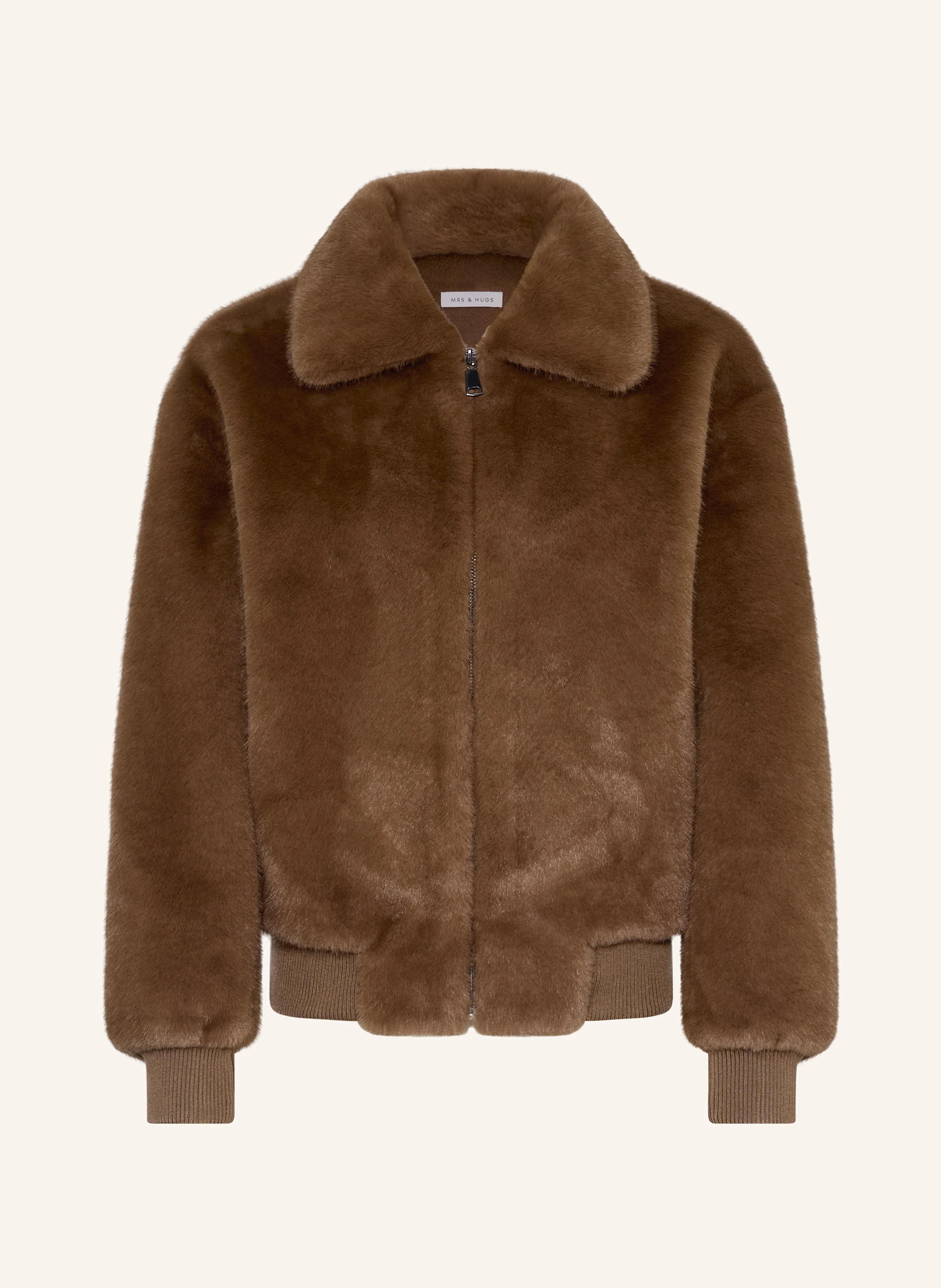 MRS & HUGS Kunstpelz-Blouson in braun | Breuninger (DACH)