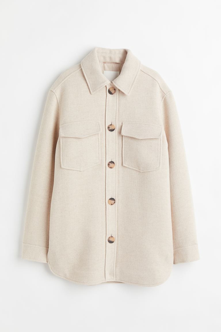 Oversized Twill-Shacket | H&M (DE, AT, CH, NL, FI)