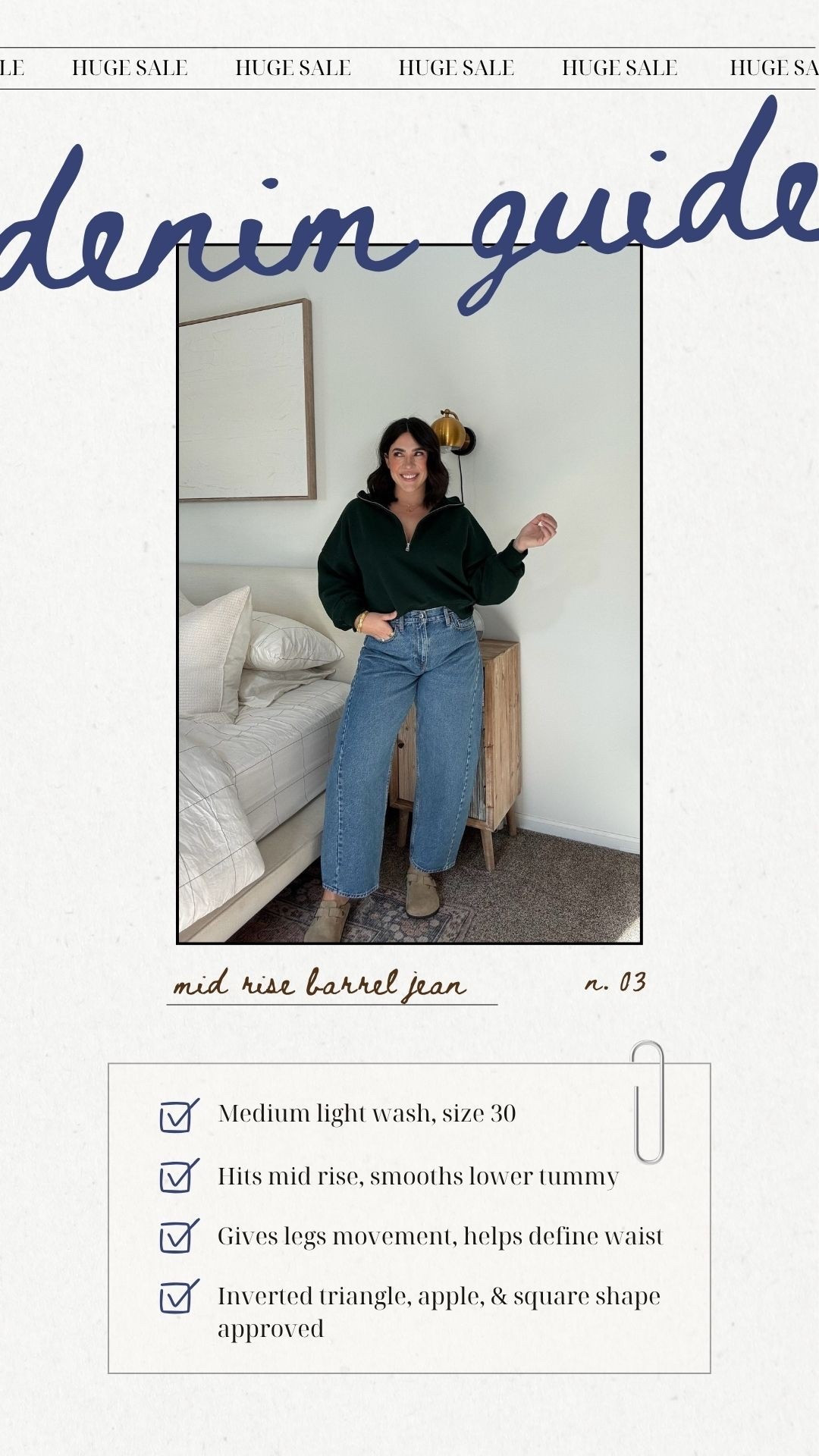 Abercrombie denim sale guide! 30 - 50% off all jeans, use code DENIMAF for an extra 15% off! 

The controversial mid rise barrel jean 
My favorite medium/ light wash jeans that give me shape as an inverted triangle shape! 
I'm a size 30/10 in Abercrombie jeans!
Gives my legs movement, and helps smooth and define my waist. 

Summer sale, fall jeans outfit, jeans for fall, Abercrombie jeans, Abercrombie denim 

#LTKSeasonal #LTKSaleAlert #LTKStyleTip