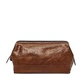 Fossil Men's Leather Travel Toiletry Bag Shave Dopp Kit | Amazon (US)