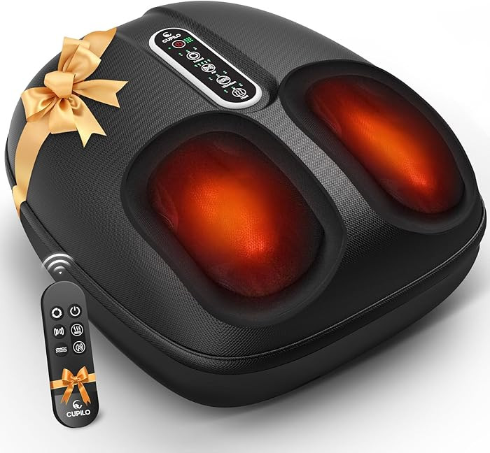 Foot Massager with Heat, FSA Eligible HSA, Shiatsu Feet Massager with Vibration & Air Compression... | Amazon (US)