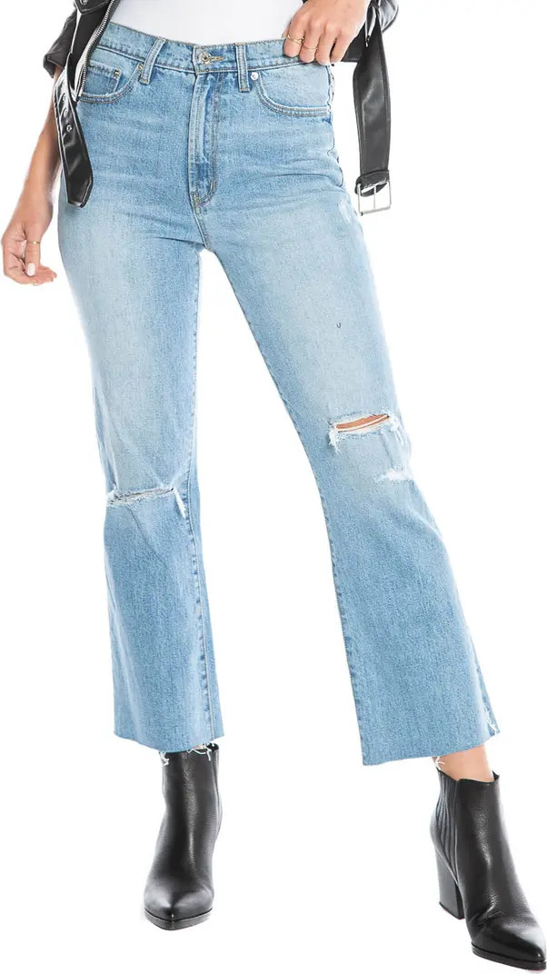 Juicy Couture Ripped Ankle Kick Flare Jeans | Nordstrom | Nordstrom