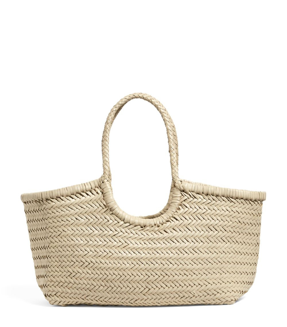 Large Leather Woven Nantucket Tote Bag | Harrods