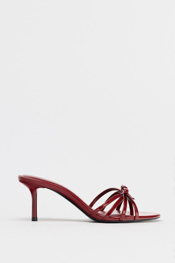 HEELED SANDALS WITH BOW | Zara US