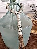 White Chippy Demijohn Jar Beads, Farmhouse Beads, Wood Bead Garland, Home Decor Beads | Amazon (US)