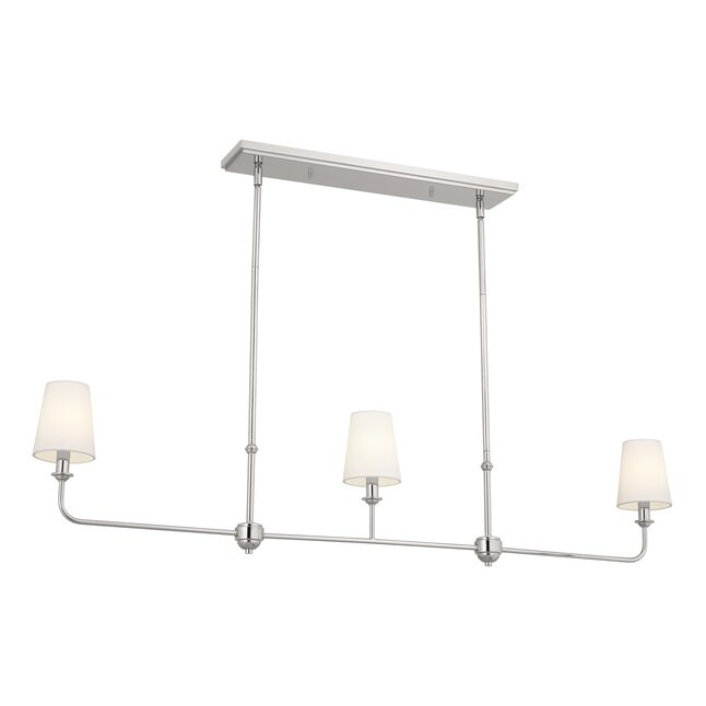 Kichler Pallas 3-Light Polished Nickel Traditional Dry Rated Chandelier | Lowe's