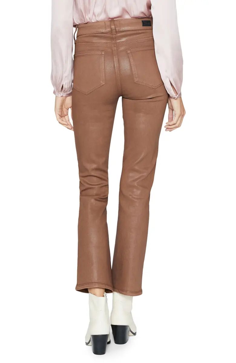 Claudine Coated High Waist Ankle Flare Jeans | Nordstrom