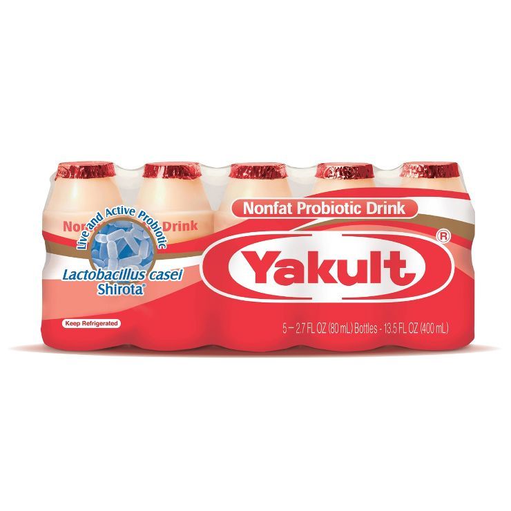 Yakult Nonfat Probiotic Yogurt Drink - 5ct/2.7 fl oz Bottles | Target