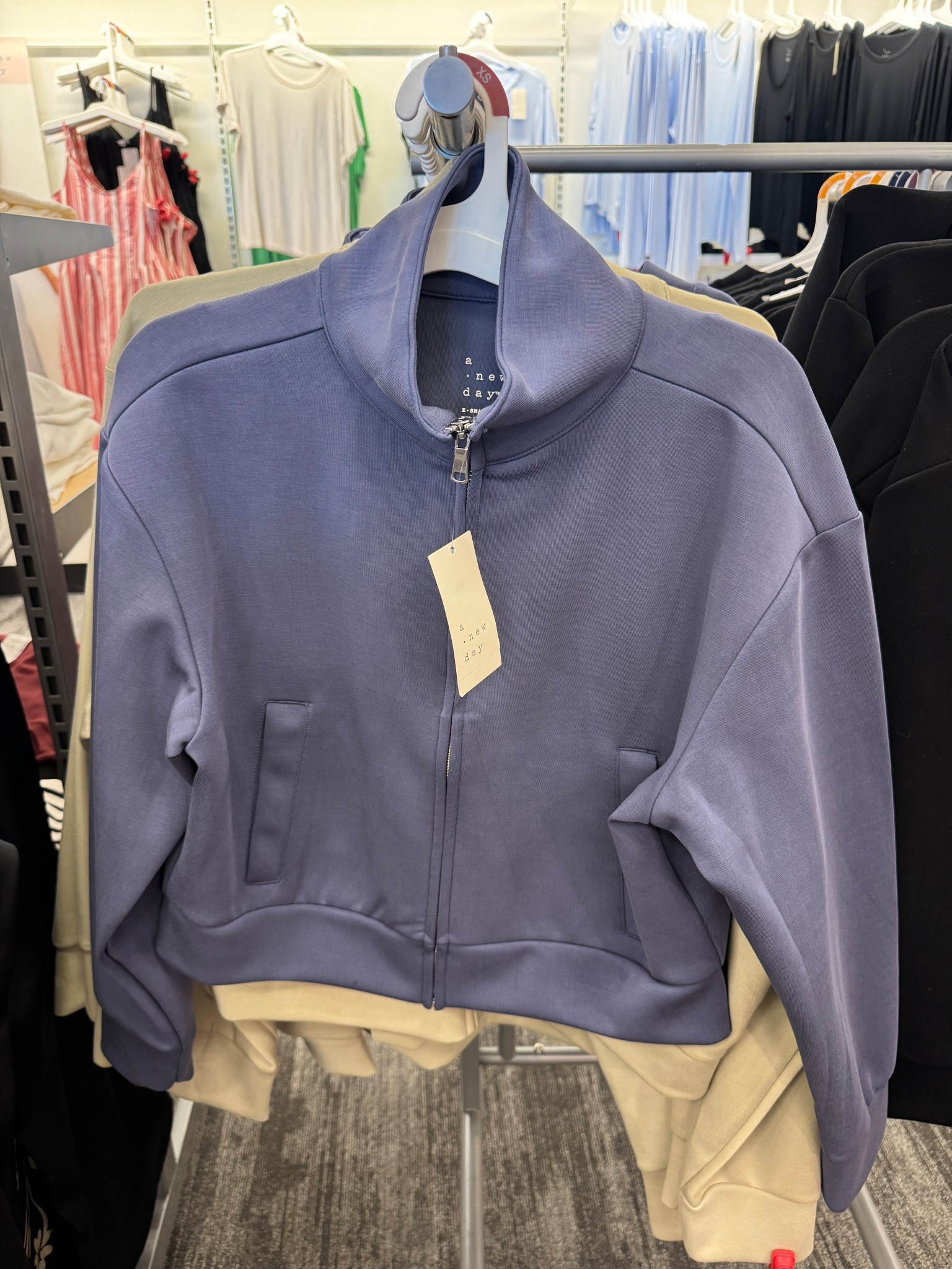 Scuba style zip up jacket in three great colors for Spring! 

#LTKSeasonal #LTKOver40