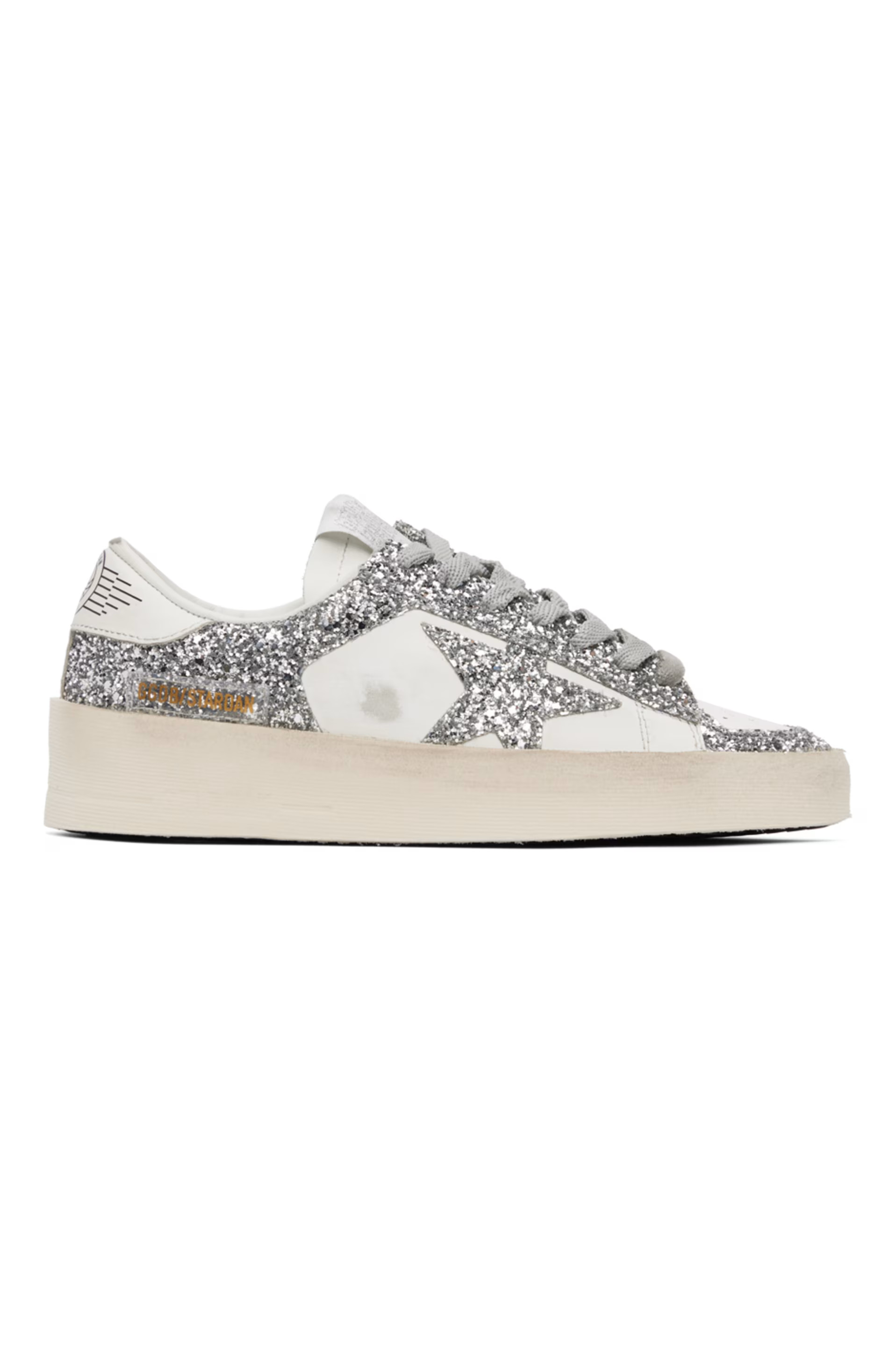 Silver & White Stardan Sneakers | SSENSE