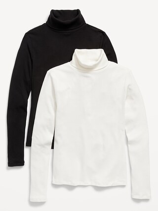 Long-Sleeve Rib-Knit Turtleneck Top 2-Pack for Women | Old Navy (US)