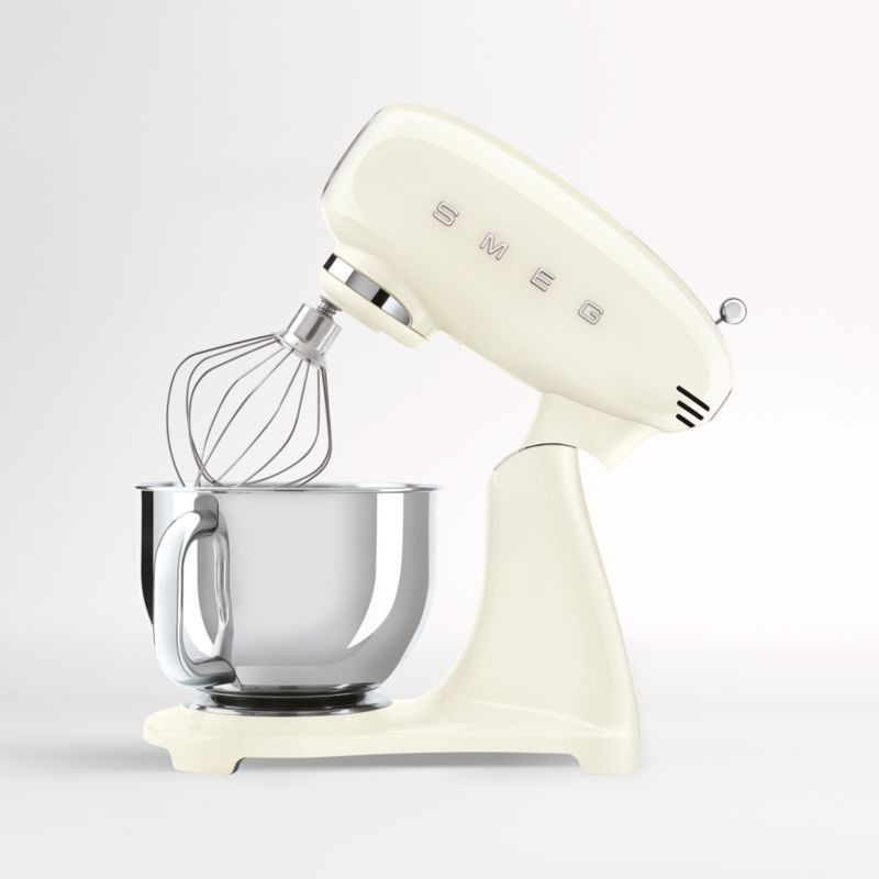 SMEG Full-Color Cream 5-Qt. Stand Mixer + Reviews | Crate & Barrel | Crate & Barrel
