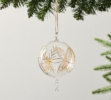 Handblown Gold Glass Ornament | Pottery Barn (US)