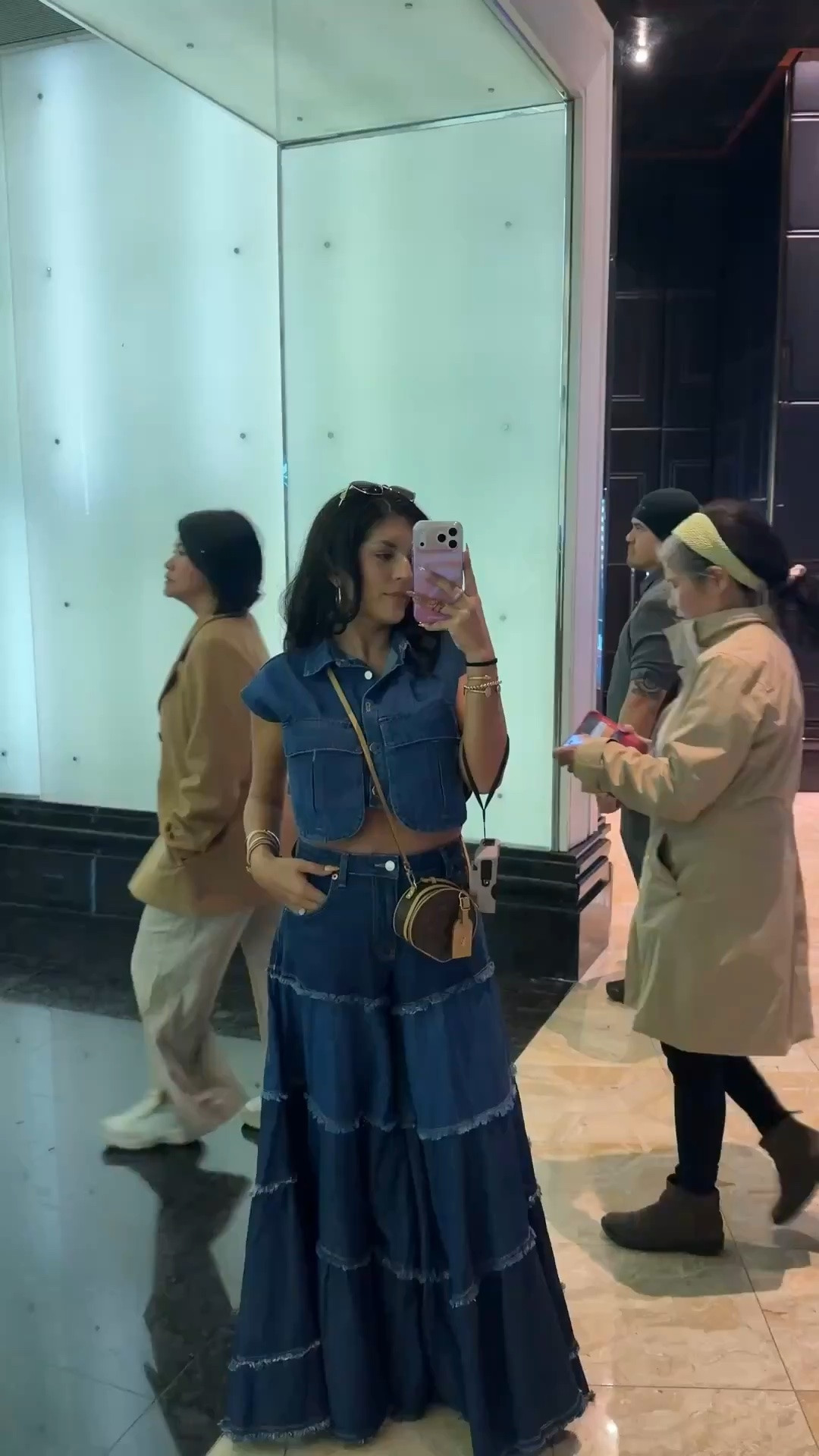 Double denim, but make it fun 💙 Loving the cropped top paired with a flowy tiered maxi skirt for a fresh take on denim-on-denim.

#DenimStyle #DenimOnDenim #MaxiSkirtOutfit

#LTKdayinmylife #LTKootd #LTKSeasonal