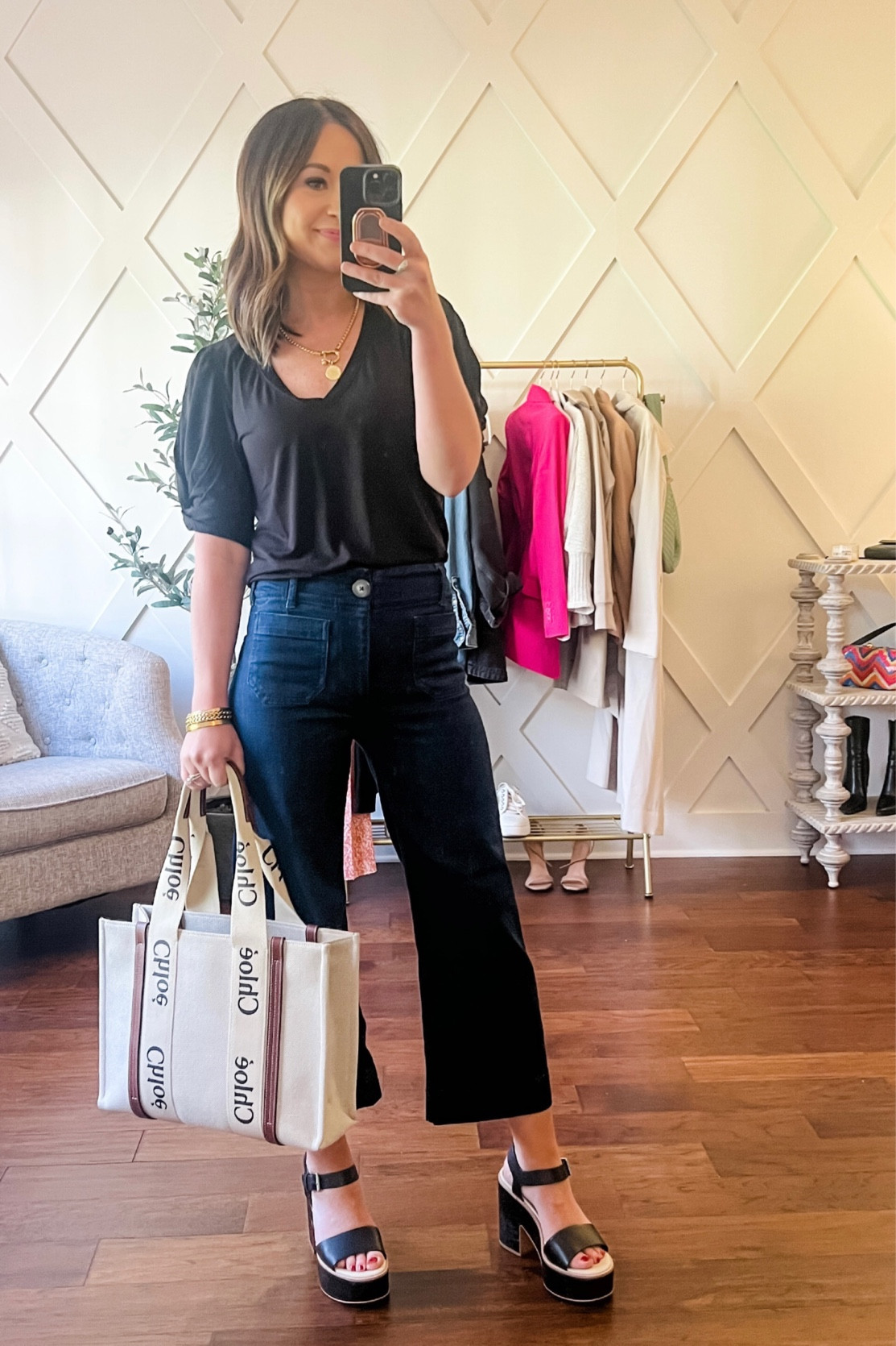 Spring outfit - factors Anthropologie Colette jeans. Use code blair10 for 10% off top 

#LTKworkwear #LTKFind #LTKunder100