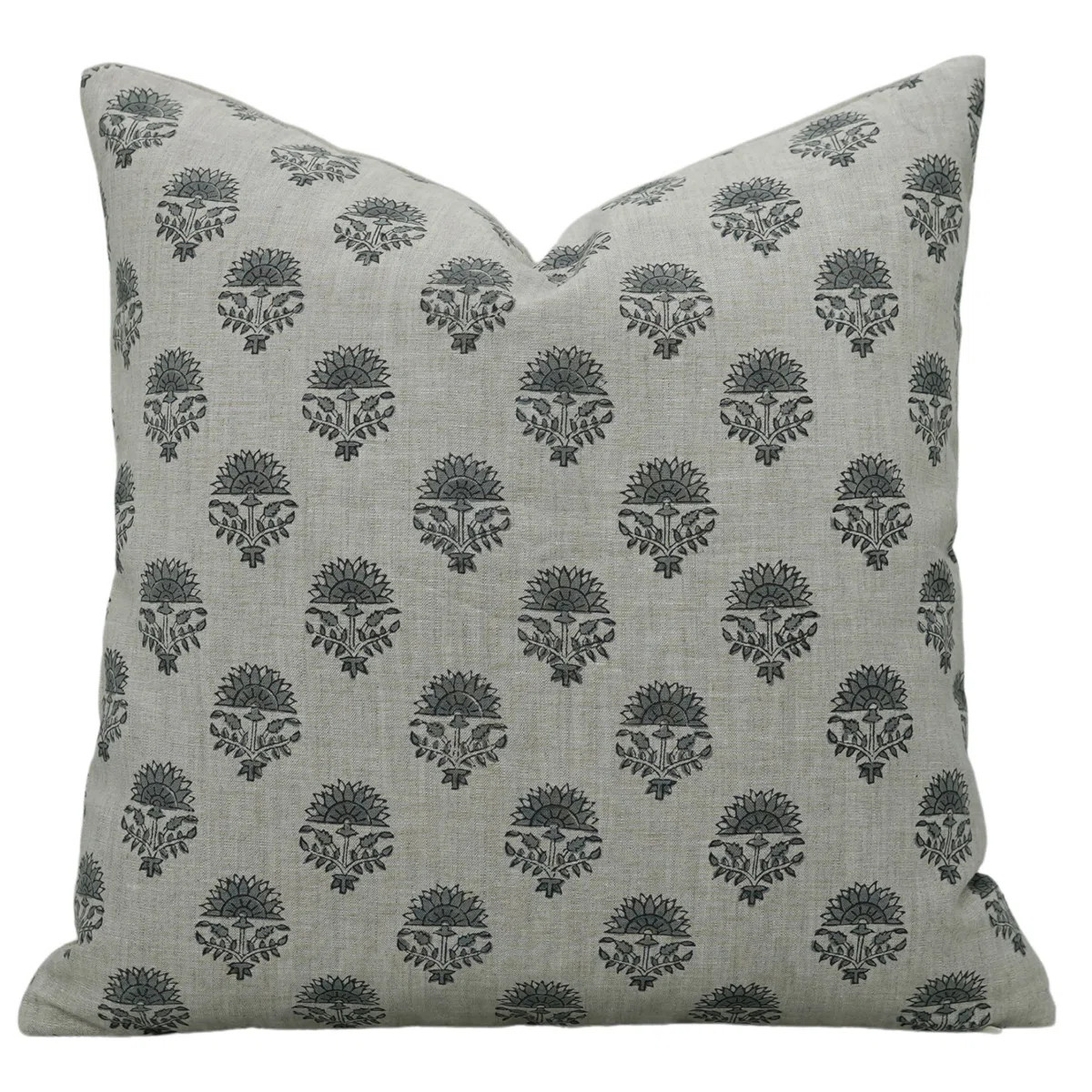 "Fabdivine Pure Linen Throw Pillow Cover - Handloom Print, Square, Sustainable, Cozy 20"x20" | Wayfair North America