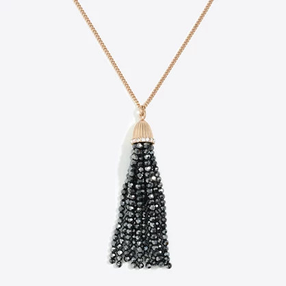 Sparkle tassel pendant necklace | J.Crew Factory