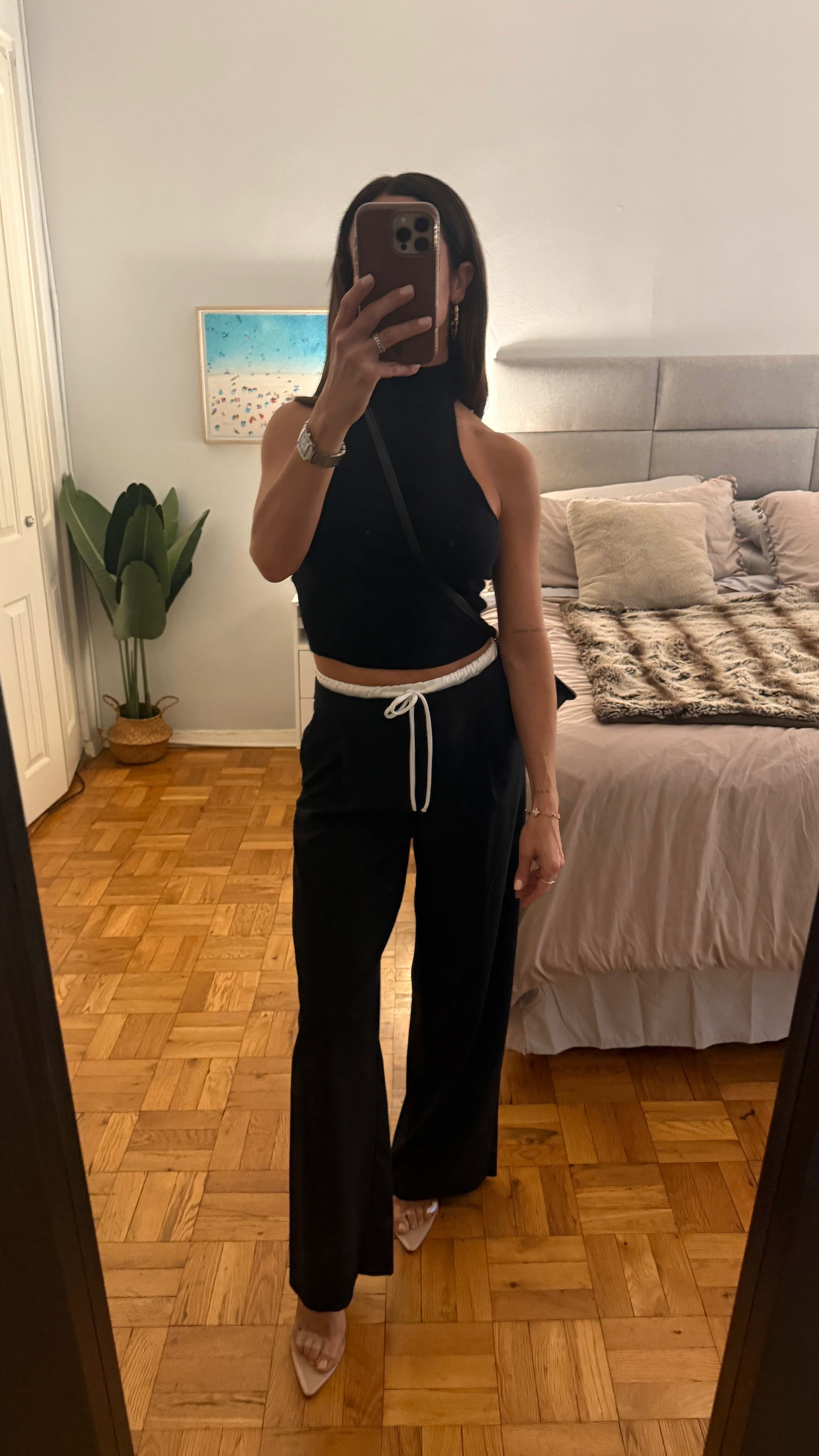 Tonight’s look. I’ve worn these Zara pinstripe pants dozens of times and never get tired of them. So comfy with the perfect tailored wide leg and double waistband. Knit mock turtleneck and heels from Amazon. 

#LTKStyleTip #LTKOver40 #LTKFindsUnder100