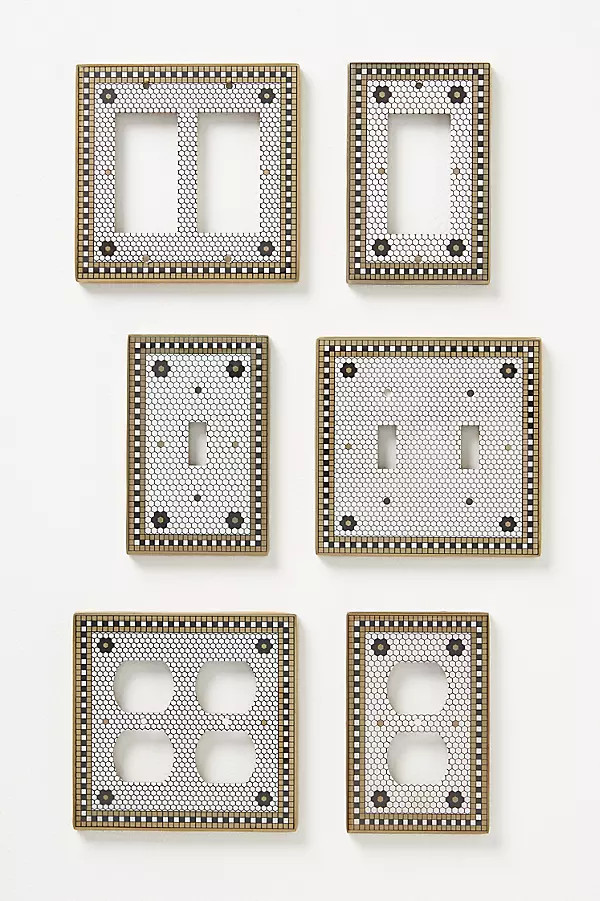 The Bistro Tile Switch Plate | Anthropologie (US)