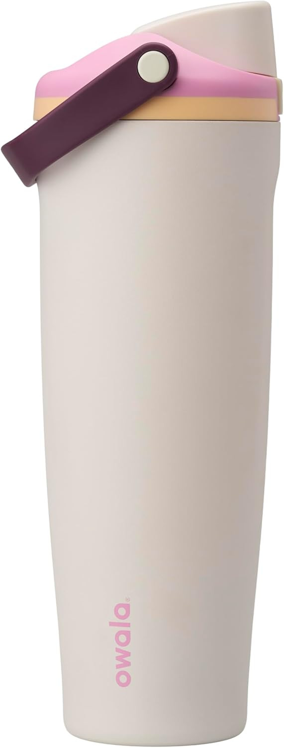 Owala FreeSip Sway Insulated Stainless Steel Water Bottle with Two-Way Spout, Built-In Straw and Bucket Handle, Made for Travel, School, and Sports, 40oz, BPA Free, Leak Proof, Daybreak | Amazon (US)