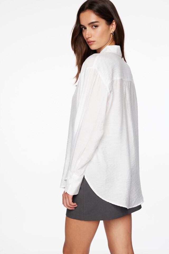 Frida Oversized Airflow Shirt | Dynamite Clothing