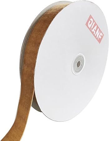 QIANF Vintage Khaki Velvet Ribbon, 1 Inch X 25Yd | Amazon (US)