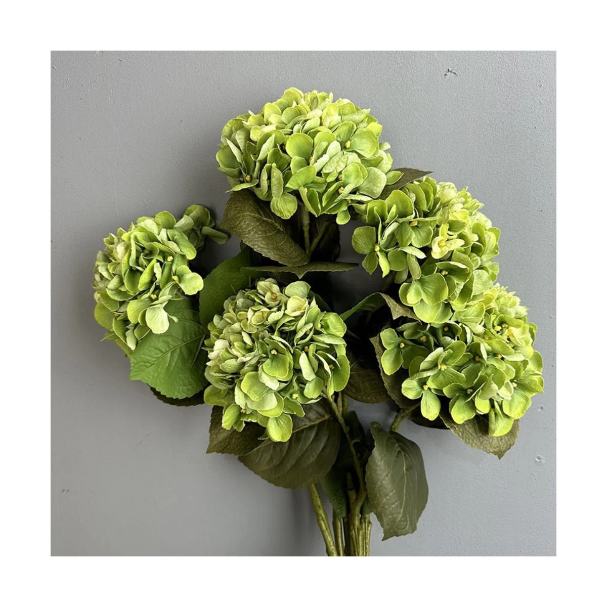 Artificial Hydrangea Floral Arrangement For Vase Filler, Farmhouse Greenery Foliage Branch Long S... | Wayfair North America