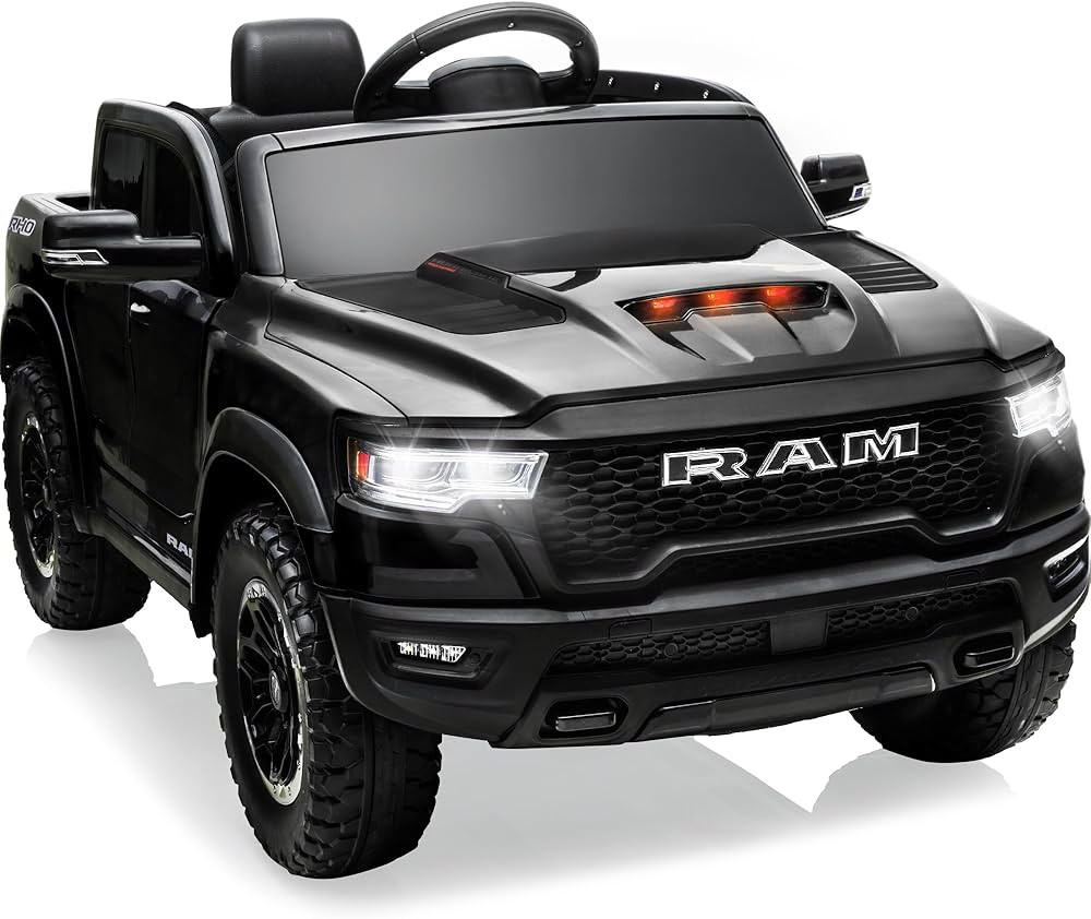 12V Licensed Ram 1500 Ride on Toy for Kids, Toddler Ride on Pickup Truck with Parent Remote Contr... | Amazon (US)