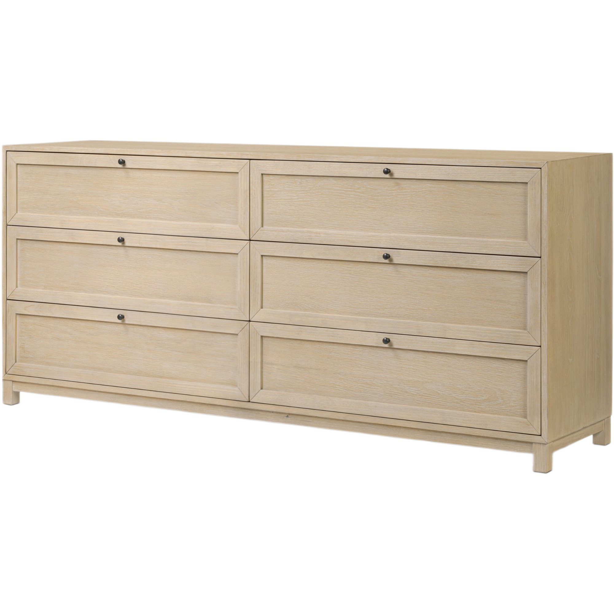 Laila 6-Drawer Dresser - Light Bleach Oak - Brown | Highboy, Bureau - Offers Storage, Organization | One Kings Lane