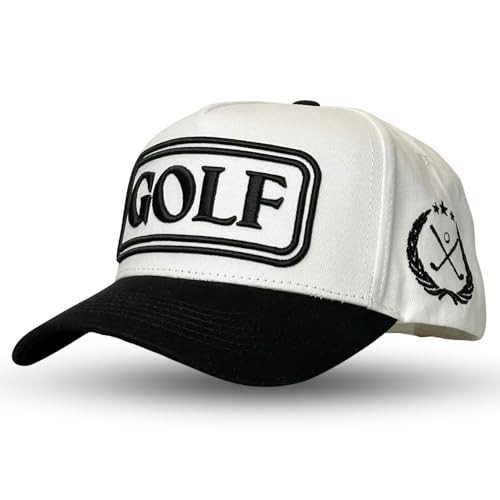 Vintage Sport Trucker Hat | Men & Women | Trendy Pickleball Golf Hats Men | American Country Western Cute Cowgirl Caps | Retro Baseball Cotton | Snapback (Golf | Black) | Amazon (US)