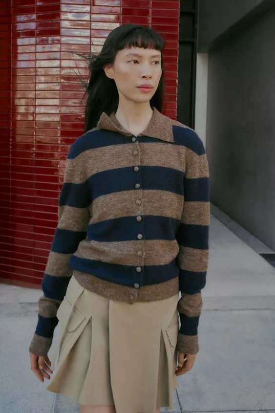 STRIPED CARDIGAN | Zara US