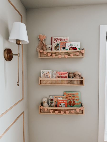 added a little love to our bookshelves🕊️these are some of our favorite Valentine’s Day books this year!🫶🏻 I also have a cuddle and kind doll discount on Instagram for 20% off💕 #valentinesday #vday #vdaybooks #nursery #neutralnursery #vintage #girlmom 

#LTKSeasonal #LTKbaby #LTKbump