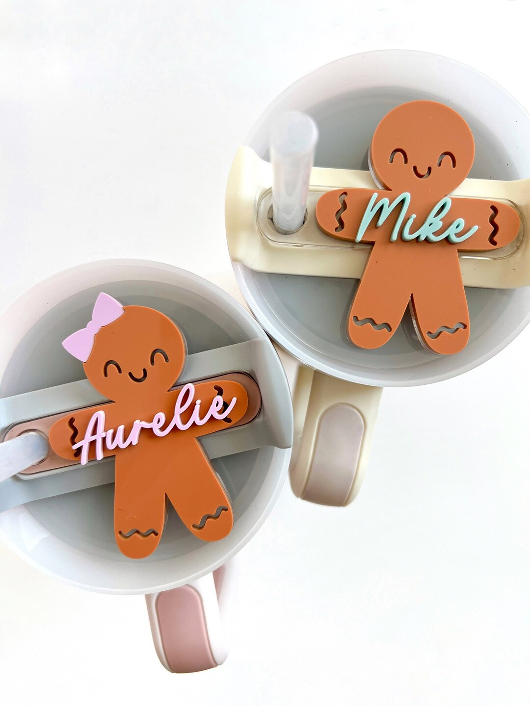 Gingerbread Boy and Girl Tumbler Name Plate 40oz/ 30oz - Etsy | Etsy (US)