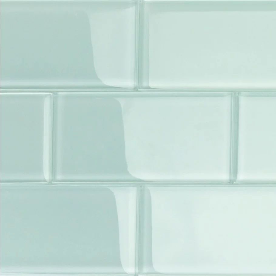 Bond Tile Lucid Seafoam 3 in. x 6 in. Polished Glass Wall Tile (32 Pieces 4 Sq. Ft. / Box) | Walmart (US)