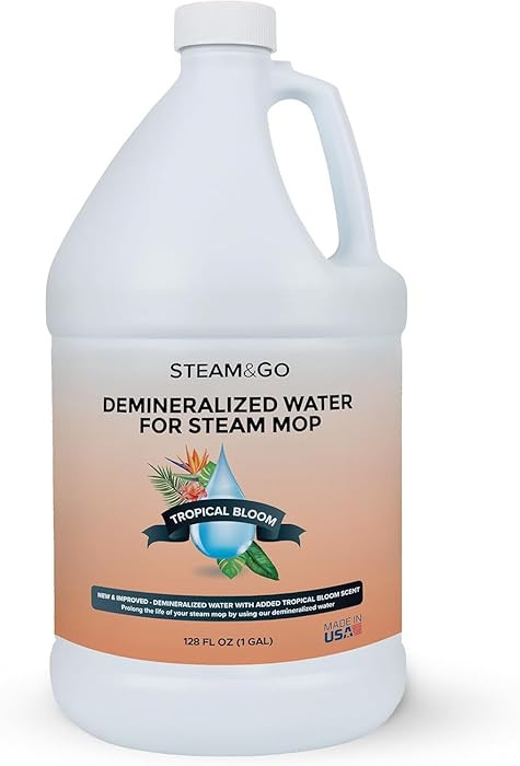 Steam & Go Demineralized Water for Steam Cleaner - PVC-Free Floor Cleaning Solution Compatible fo... | Amazon (US)