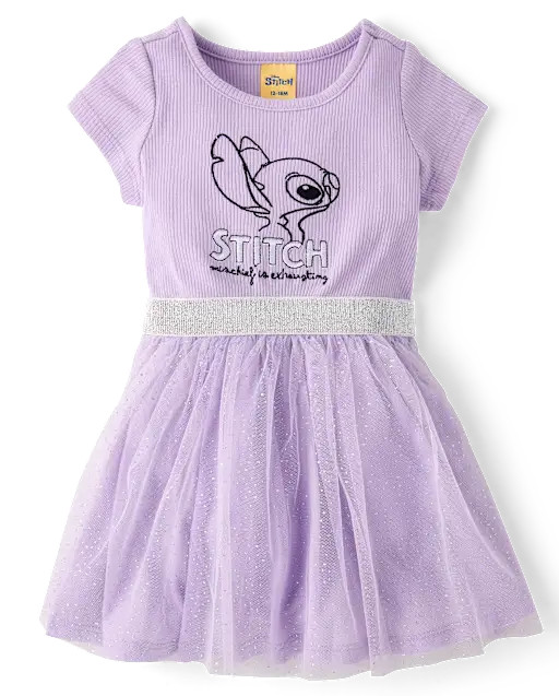Toddler Girls Stitch™ Tutu Dress - Purple | The Children's Place